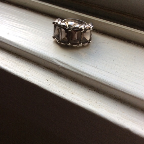 Vintage ring with Smokey Quartz - Picture 2 of 5